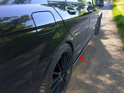 ✨MINIGONNE LATERALI Design Lucido ABS per Mercedes Classe C W204 C63 AMG 11-14✨