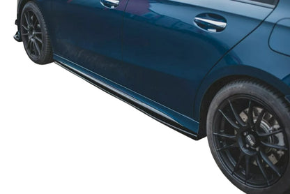 ✨MINIGONNE laterali Nero Lucido ABS Per Mercedes A35 AMG W177✨