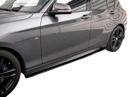 ✨Minigonne Laterali V2 Design Nero Lucido per Bmw 1 F20 /F21 M-Power FL✨