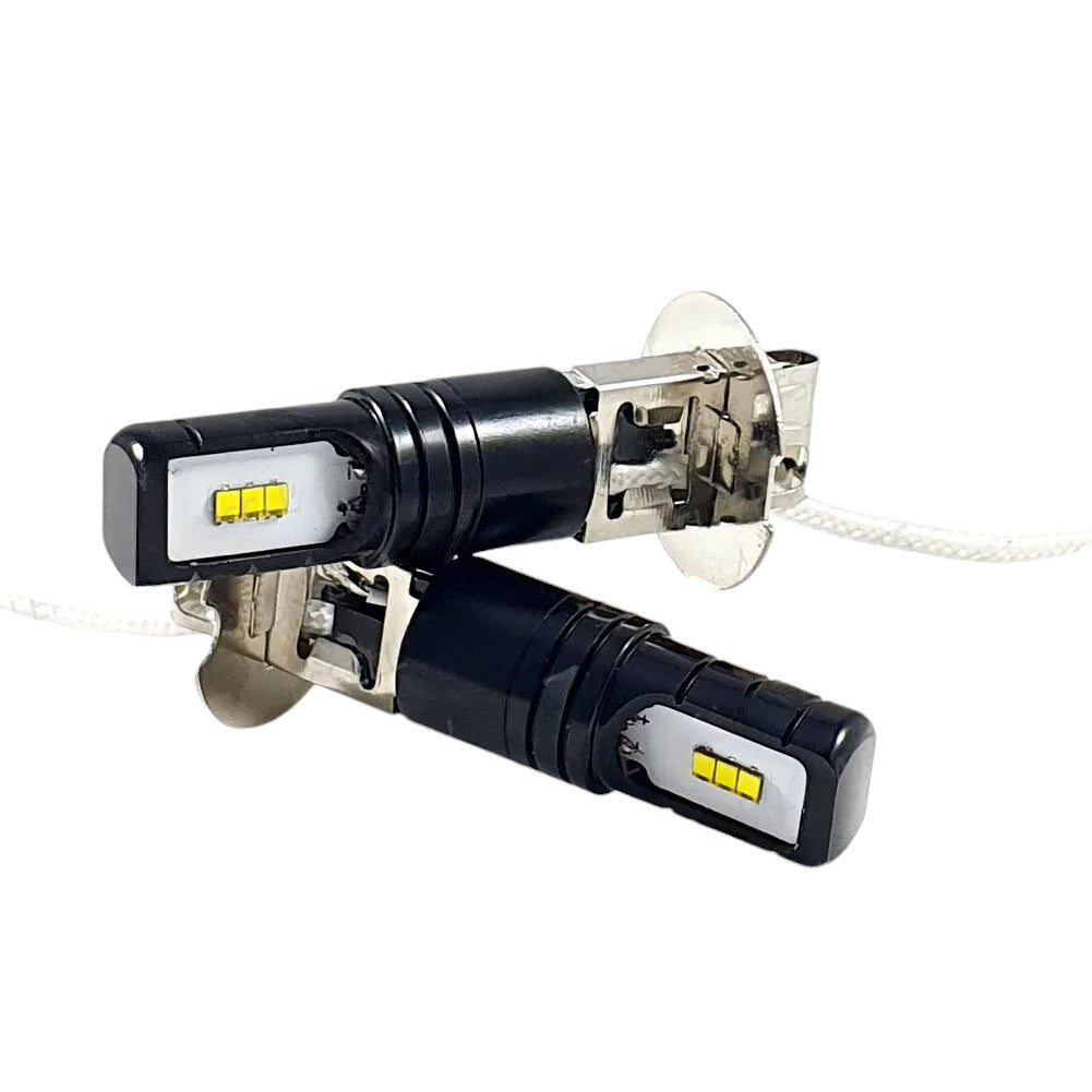 🖤LED FOG LIGHT KIT VW ​​POLO 9N UP TO 2005 LED LAMPS H3 WHITE 7000 LUMEN🖤 