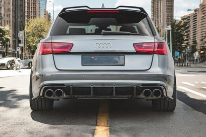 ✨DIFFUSORE nero lucido PER Audi S6 A6 S-Line C7 2015-2018✨