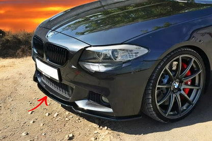 ✨Splitter anteriore V2 design nero lucido per BMW 5 F10 M-SPORT f11✨