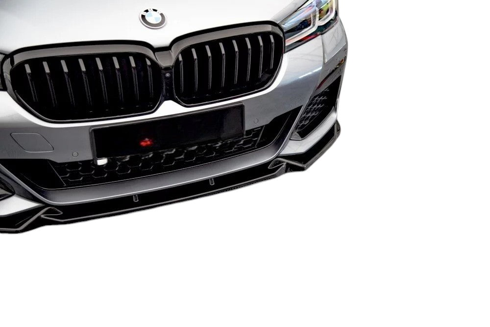 ✨SPLITTER V1 design nero lucido ABS ADATTO per BMW 5 G30 FL 2020+✨