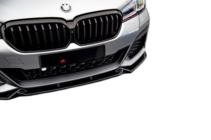 ✨SPLITTER V1 design nero lucido ABS ADATTO per BMW 5 G30 FL 2020+✨