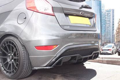 ✨Diffusore Posteriore Nero Lucido ADATTO Per Ford Fiesta Mk7 St Facelift 13-17✨