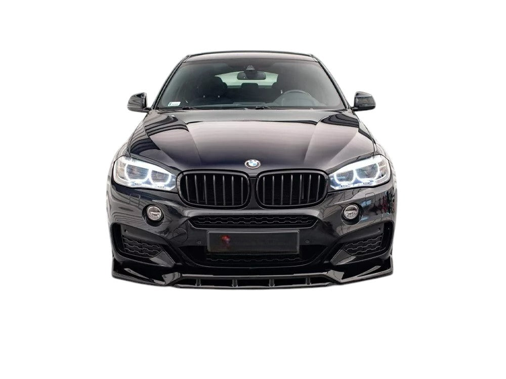 ✨Splitter anteriore V3 nero lucido ADATTO PER BMW X6 M Sport F16 2014-2019✨