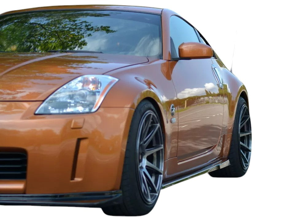 ✨MINIGONNE Laterali Design Nero Lucido ABS Per Nissan 350Z 2003-2008✨