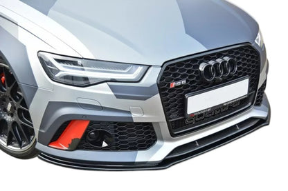 ✨SPLITTER V1 Design ABS design nero lucido ABS per Audi Rs6 C7 2013+✨