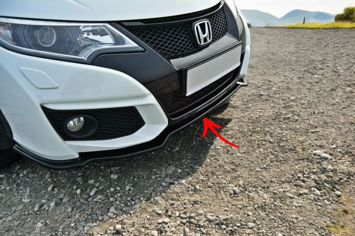 ✨SPLITTER Nero Lucido ABS ADATTO per Honda Civic Mk9 FL 2014-2017✨