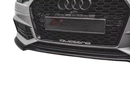✨Splitter anteriore V4 design lucido ABS ADATTO per Audi S4/A4 S-Line B9 15-19✨