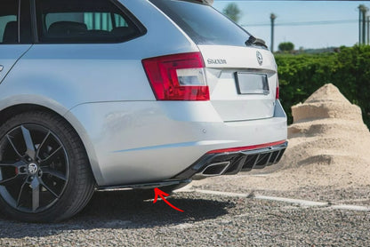 ✨SPLITTER laterali posteriori V2 PER Skoda Octavia Vrs Mk3/Mk3.5 2013-2016✨