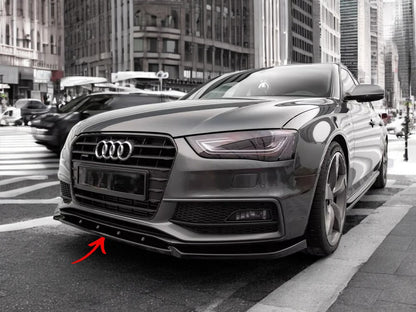 ✨SPLITTER anteriore  V3 per Audi S4 B8 lifting nero lucido ABS 2011-2015✨