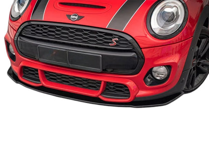 ✨Splitter Anteriore Design Lucido Nero ABS Per Mini Cooper S F56 JCW✨