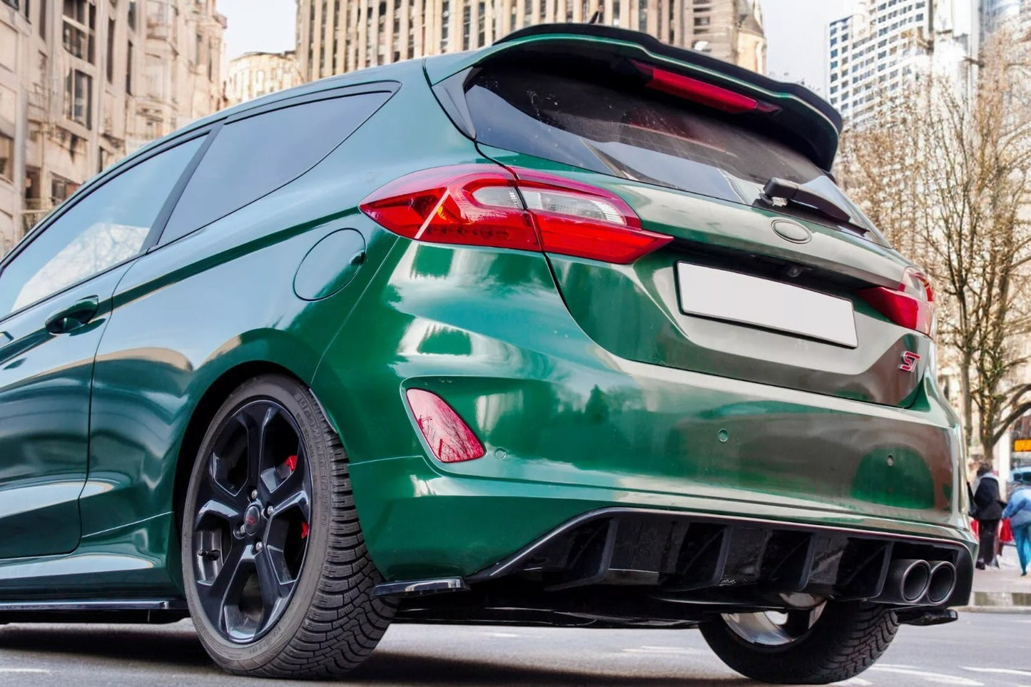 ✨Diffusore Posteriore Nero ABS ADATTO Per Ford Fiesta Mk8 St 2018+✨