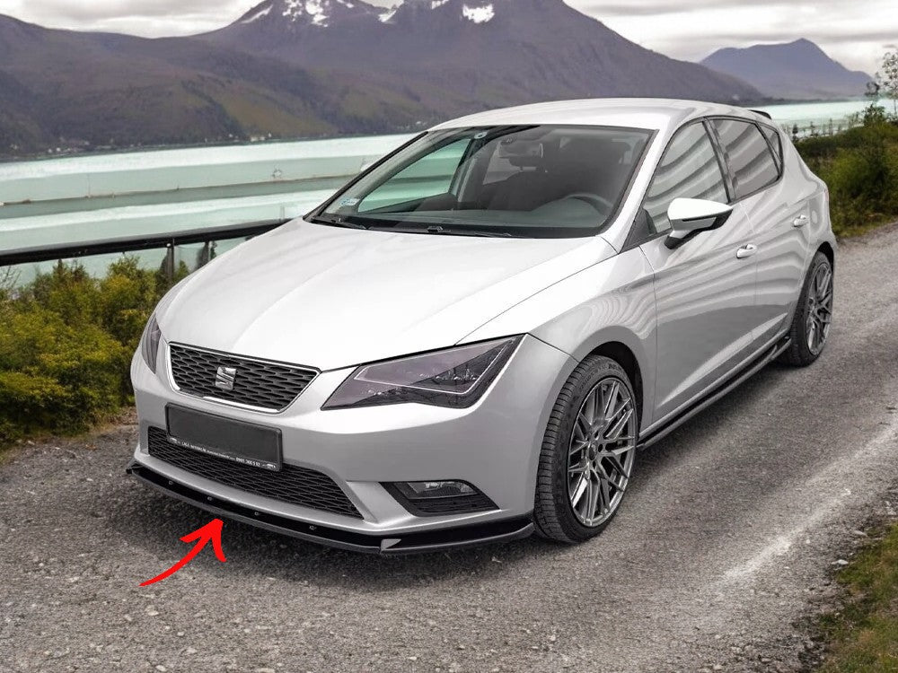 ✨SPLITTER laterali V1 design nero lucido ABS per SEAT Leon MK3 2012-2016✨