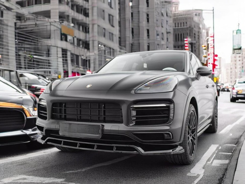✨SPLITTER per Porsche Cayenne Sport Design MK3 nero lucido 2018-2023✨