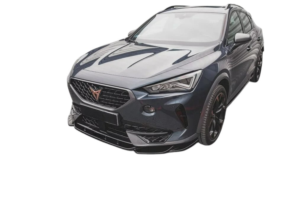 ✨SPLITTER anteriore V1 design nero lucido ABS per Cupra Formentor 2020 +✨