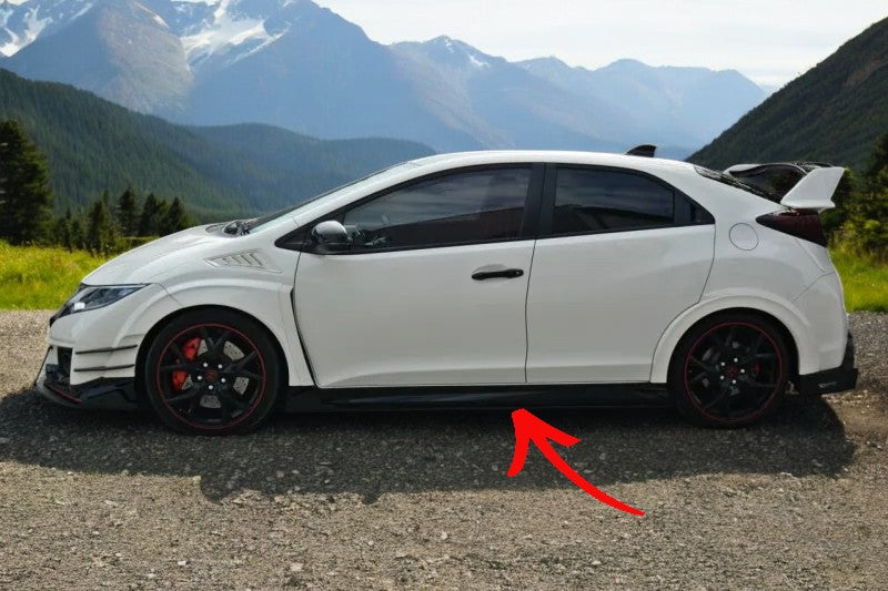 ✨MINIGONNE LATERALI Design ABS per Honda Civic Mk9 Tipo R (Fk2) 2015+✨
