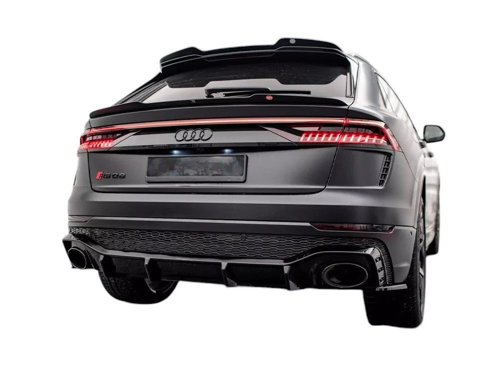 ✨DIFFUSORE nero lucido ABS posteriore per Audi RSQ8 MK1 2019+✨