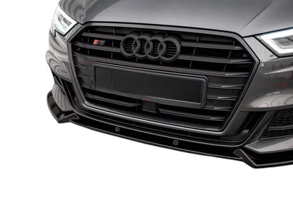 ✨Splitter V1 Design Lucido ADATTO PER Audi S3 Sportback 8V Facelift✨
