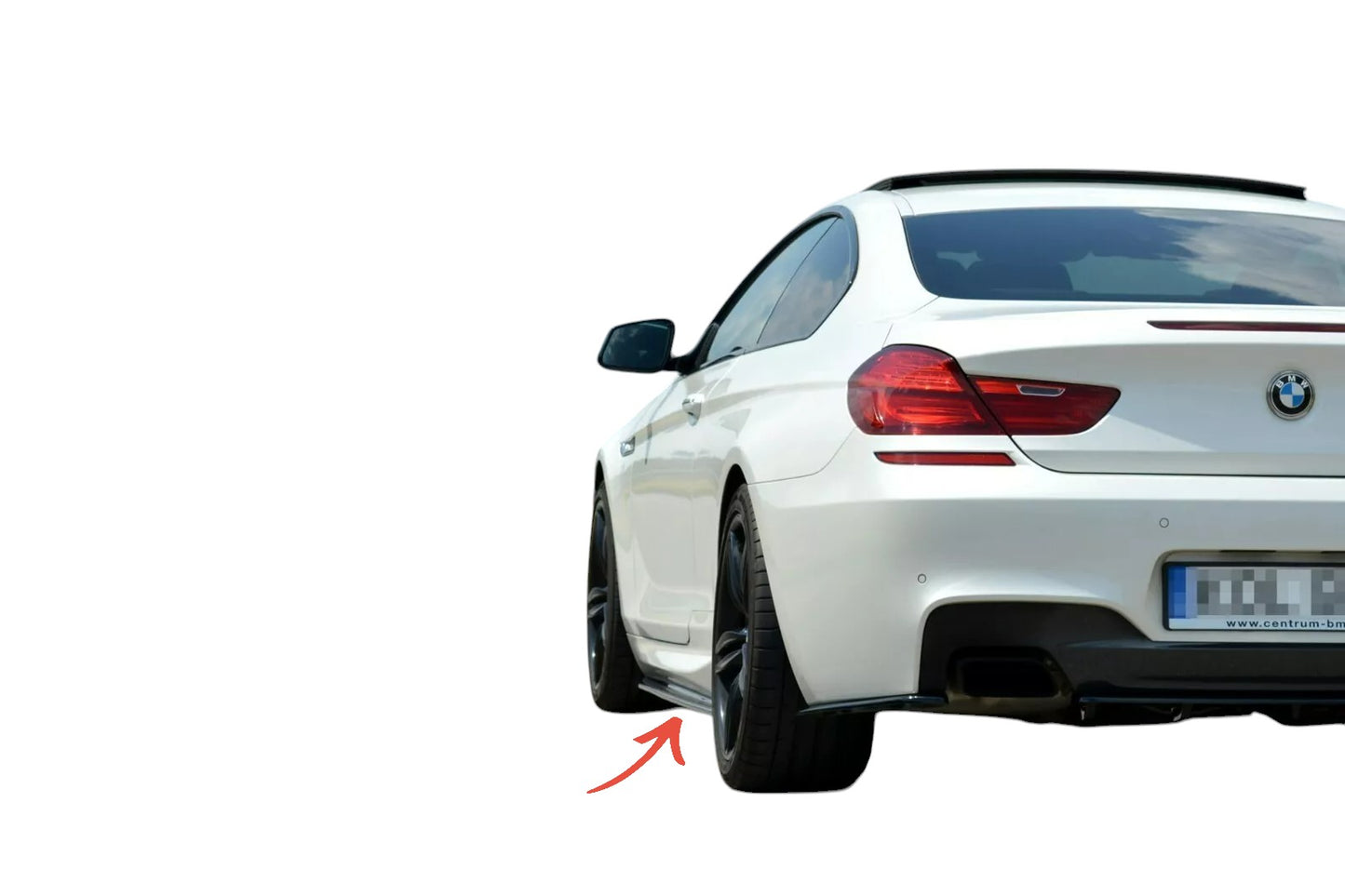 ✨MINIGONNE Laterali nero lucido ABS per confezione BMW 6 F13 2010-2018✨