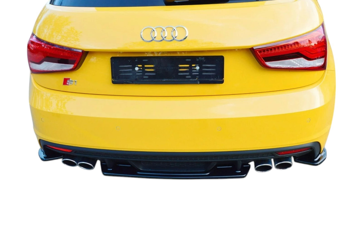 ✨FLAP POSTERIORI nero lucido ABS per Audi S1 Mk1  2014-2018 ✨