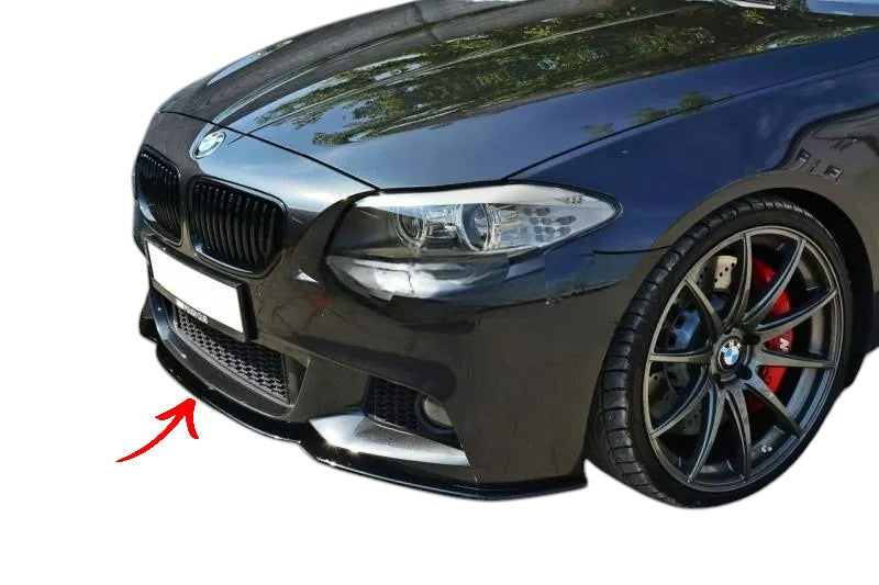 ✨Splitter anteriore V2 design nero lucido per BMW 5 F10 M-SPORT f11✨