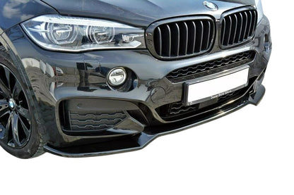 ✨SPLITTER anteriore V1 design nero lucido ABS per BMW X6 F16 M Sport 2014-2019✨