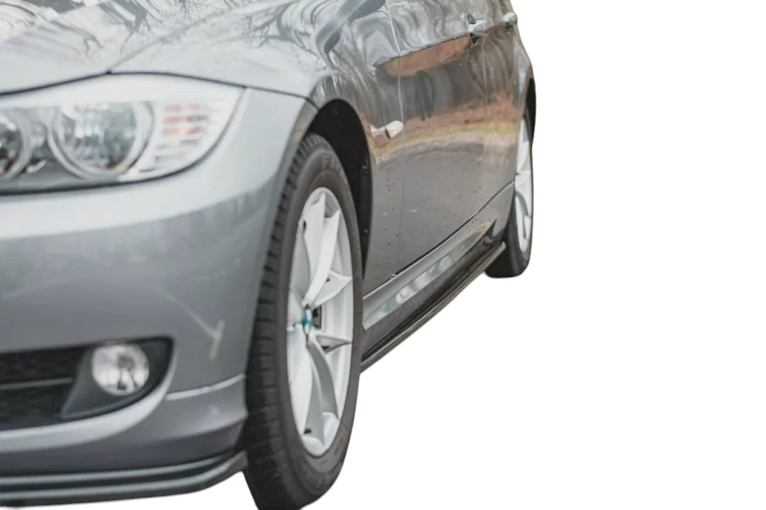 ✨Minigonne Laterali design nero lucido ABS per BMW Serie 3 E91 FL 2008-2011✨
