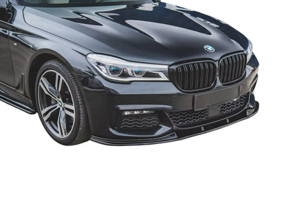 ✨Splitter anteriore V2 Nero Lucido ABS adatto per BMW confezione da 7 M G11-✨
