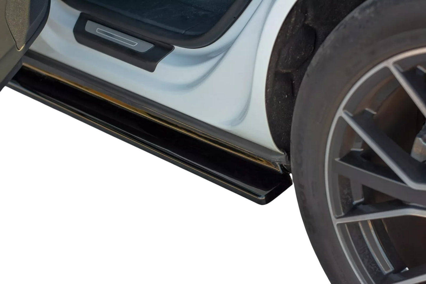 ✨MINIGONNE laterali design nero lucido ABS per Audi Q8 S Line 2018+✨