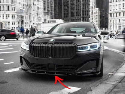 ✨SPLITTER anteriore V2 per BMW Serie 7 G11 lifting nero lucido ABS✨