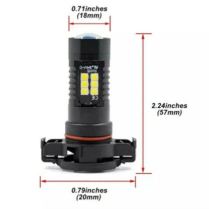 🔛LAMPADE FENDINEBBIA PSX24W LED CANBUS💥 JEEP COMPASS DAL 2010 AL 2016 BIANCO🔝