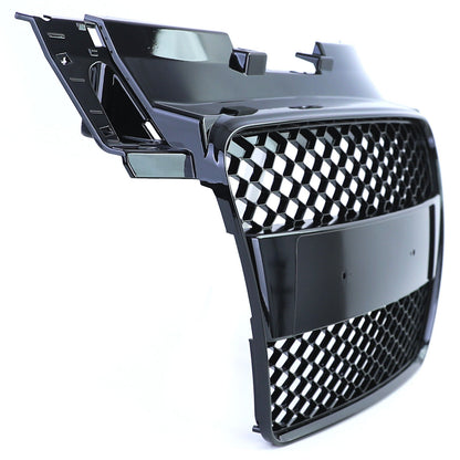 Griglia radiatore a nido d'ape senza emblema nero lucido per Audi TT 8J