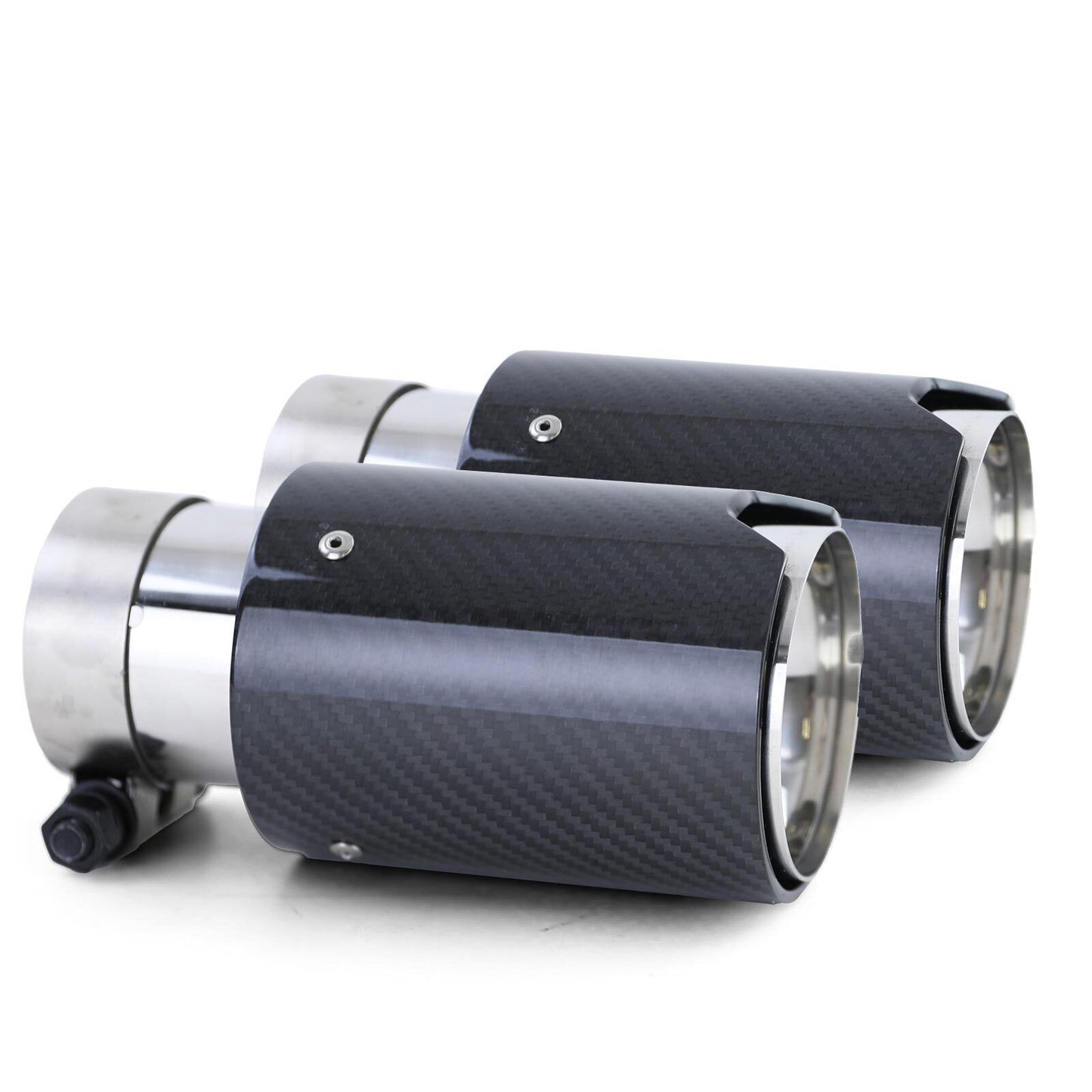 Terminali di scarico sport carbon black adatto per BMW Serie 5 F10 F11 10-16-