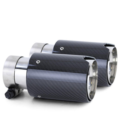 Terminali di scarico sport carbon black adatto per BMW Serie 5 F10 F11 10-16-