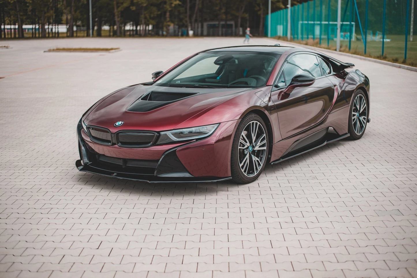 🔥ART.9327 SPLITTER SOTTO PARAURTI TUNING ANTERIORE PER BMW i8 NERO LUCIDO🔥