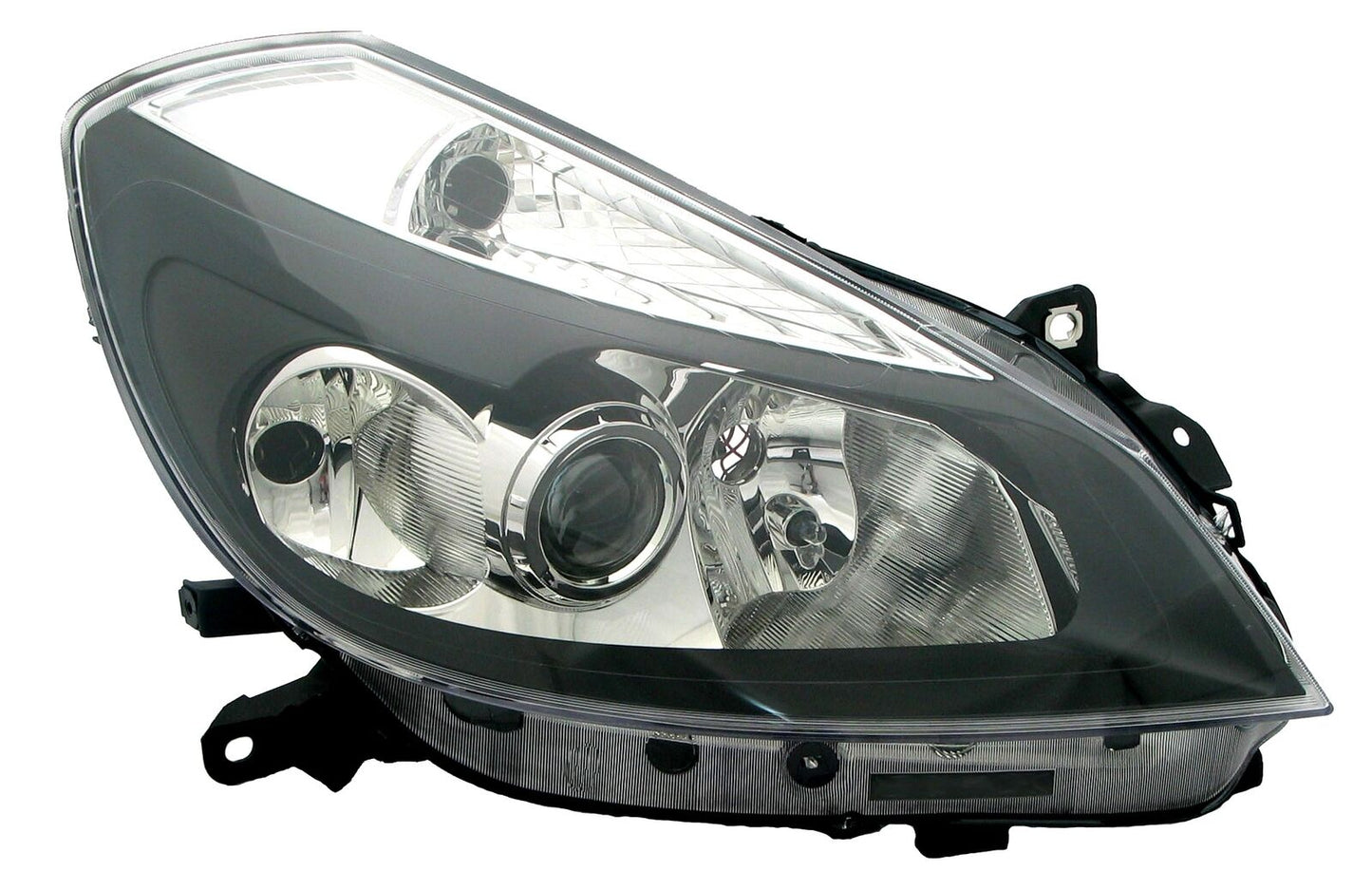Faro anteriore destro per Renault Clio III 3 2005-2009 PROIETTORE Nero H1 H7 LWR