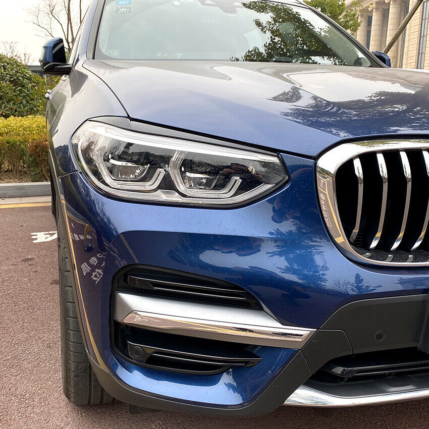 For BMW X3 G01 and X4 G02 bad look headlight panels glossy black 
