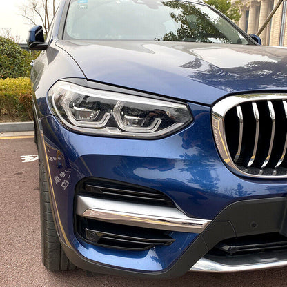 For BMW X3 G01 and X4 G02 bad look headlight panels glossy black 
