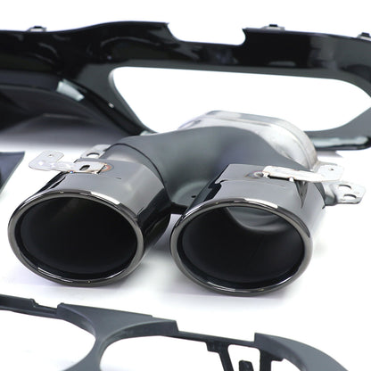 Sport Rear Diffuser Exhaust Tips Aftermarket Compatible With Mercedes E-Class W213 Limousine 16 