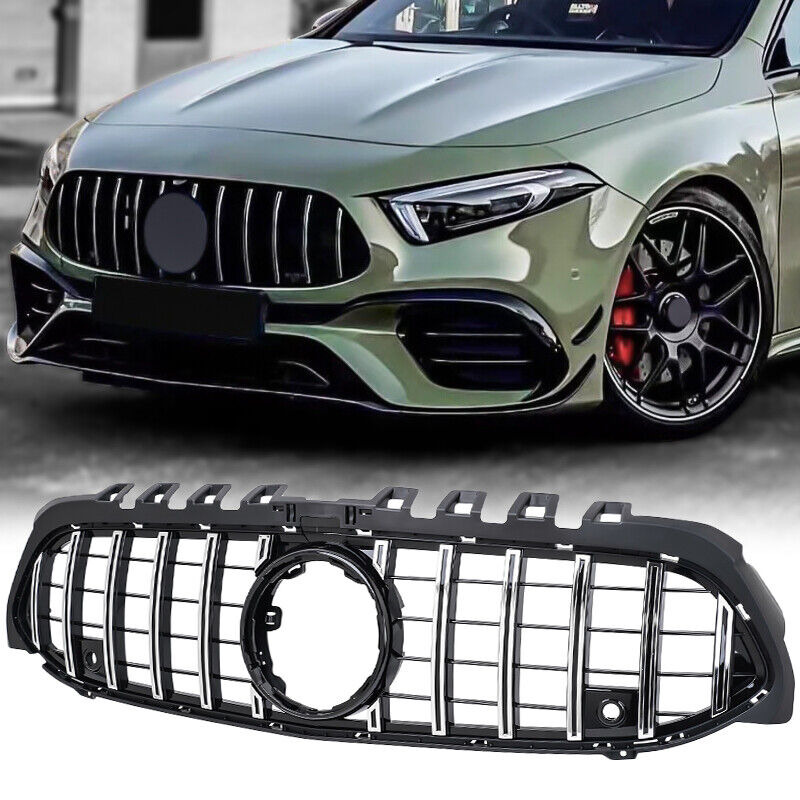 Griglia GT Panamericana adatta per Mercedes Classe A W177 dal 18 argento nero