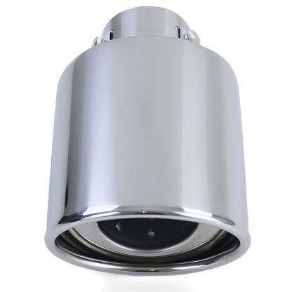 Rivestimento terminale scarico racing in acciaio inox per avvitabile ovale