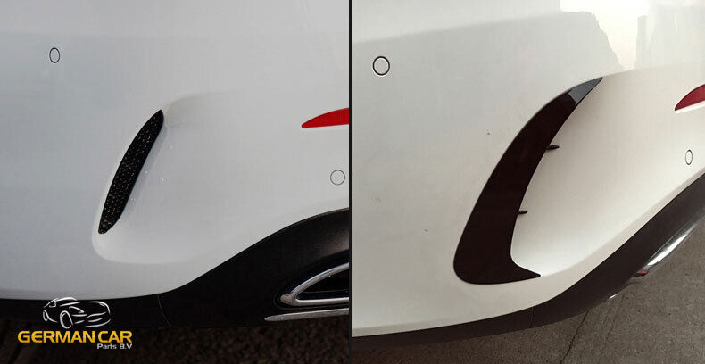 AMG LOOK AERO FLAPS rear BLACK for Mercedes A-Class V177 