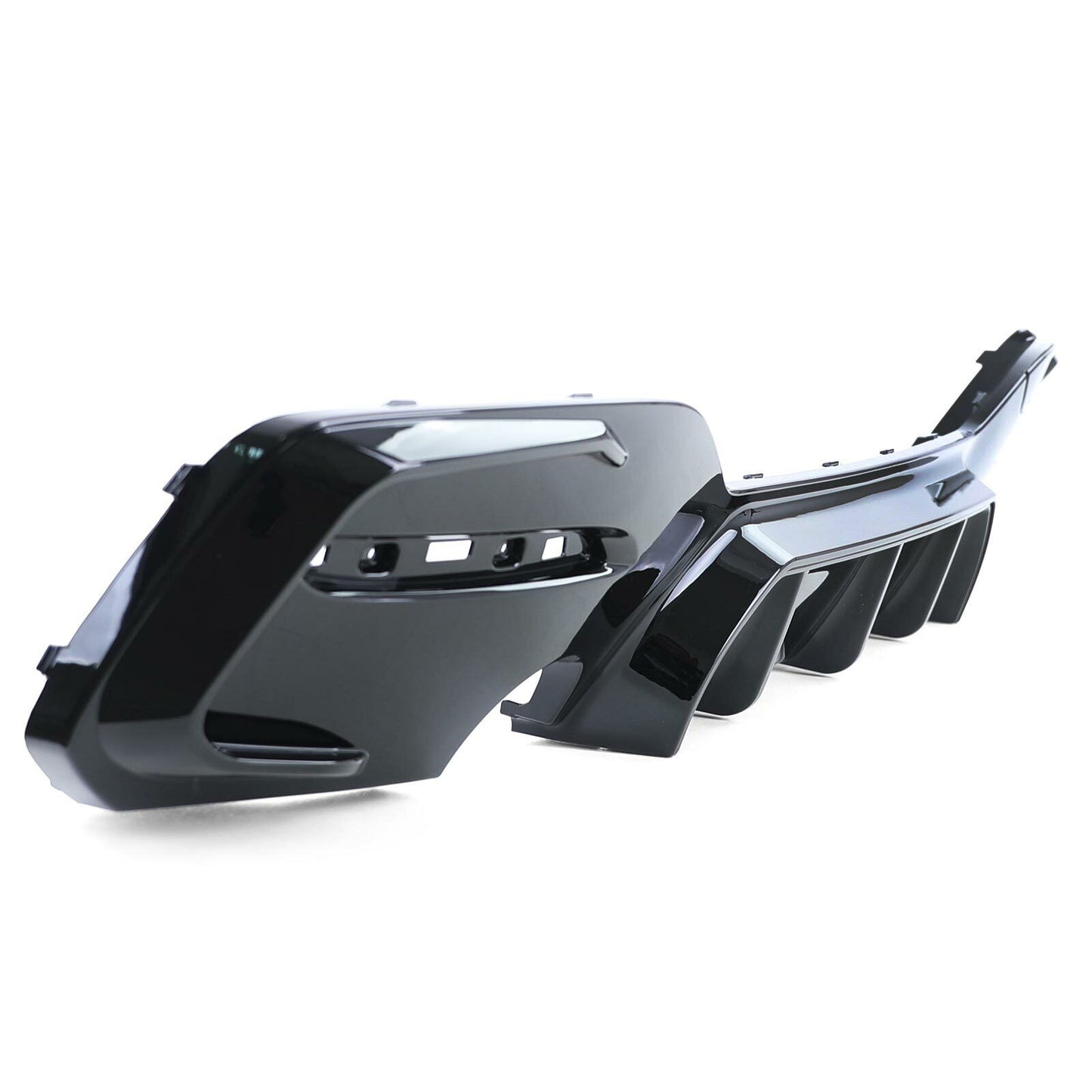 Diffusore posteriore sportivo nero lucido aftermarket compatibile con BMW Serie 1 F20 F21 15-19 LCI M135 M140