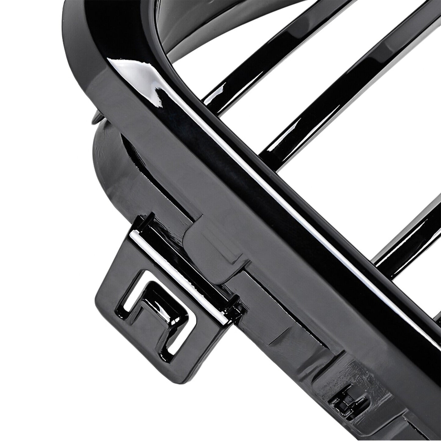 Griglia Rene doppia passerella adatta per BMW Serie 1 E81 E87 E88 2007-13 nero