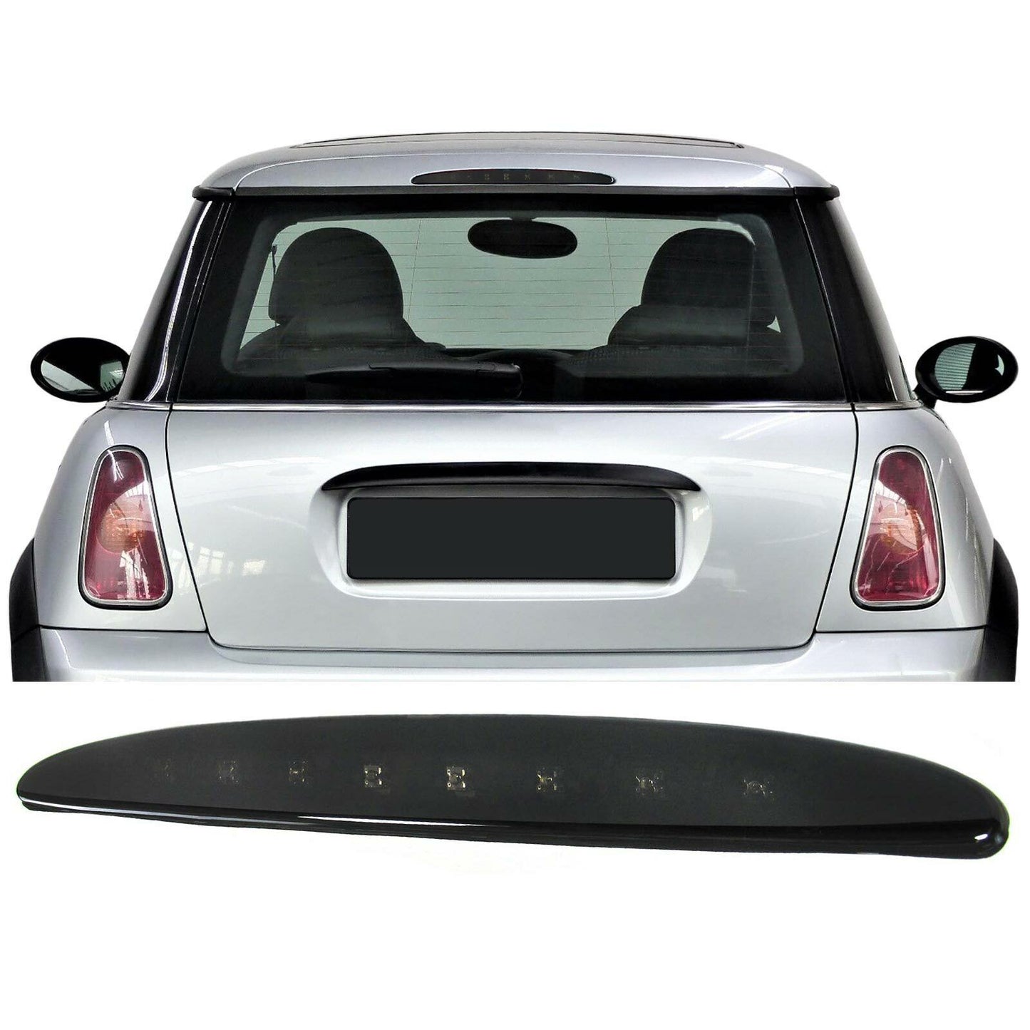 3rd LED Brake Light Black Clear Glass For Mini R50 R53 One Cooper 01- 