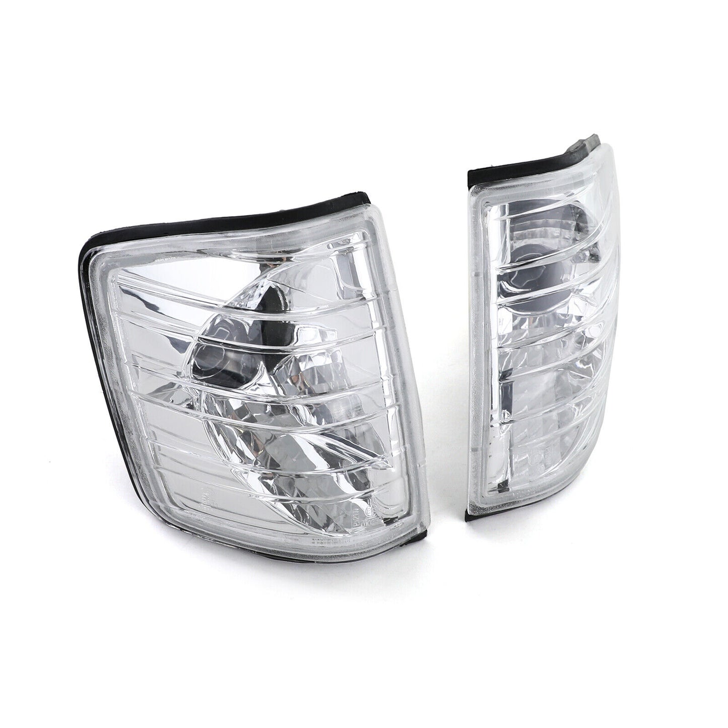 Indicatore di direzione in vetro trasparente cromato per Mercedes 190 W201 82-93