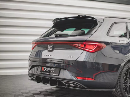 ✨SPOILER ALA AGGIUNTIVA Design Nero Lucido ABS per Seat Leon FR ST Mk4✨