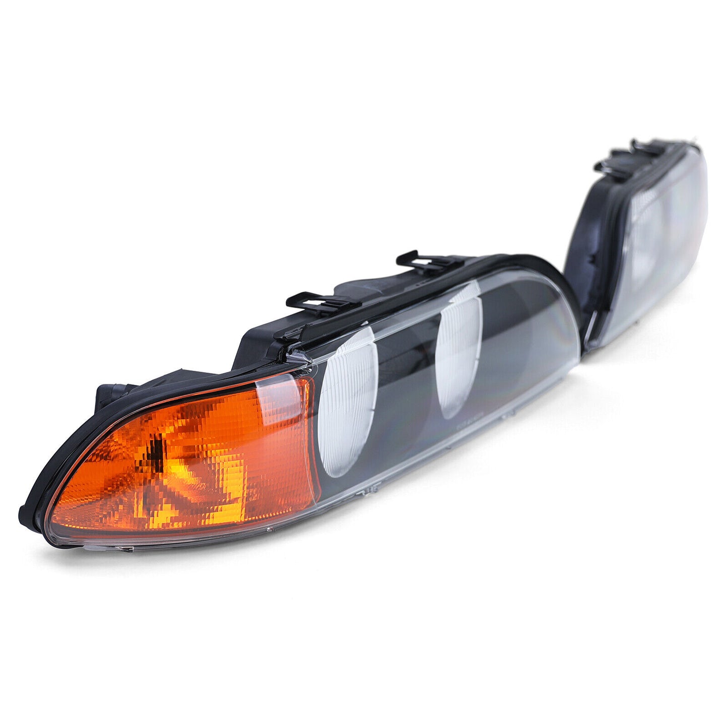 Coppia lenti faro sparse destra sinistra adatta per BMW Serie 5 E39 95-04- AUTOELEGANCERICAMBI